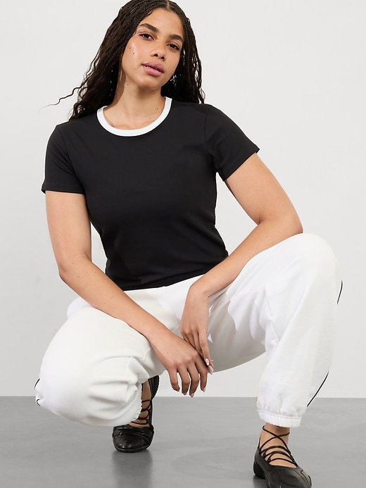 Image number 6 showing, Signature Rib Crop Tee