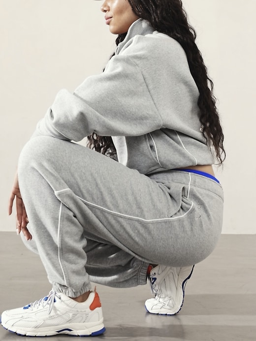 Image number 4 showing, Forever Fleece High Rise Piping Jogger