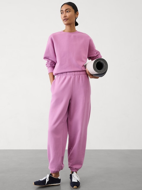 Forever Fleece High Rise Jogger - Pink