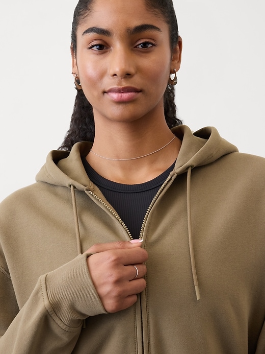 Image number 5 showing, Forever Fleece Ultra Crop Full Zip