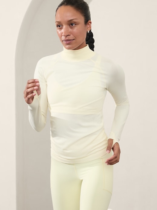 Image number 3 showing, Momentum Seamless Mock Neck Top