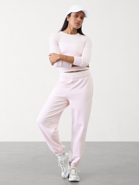 Forever Fleece High Rise Jogger - Pink