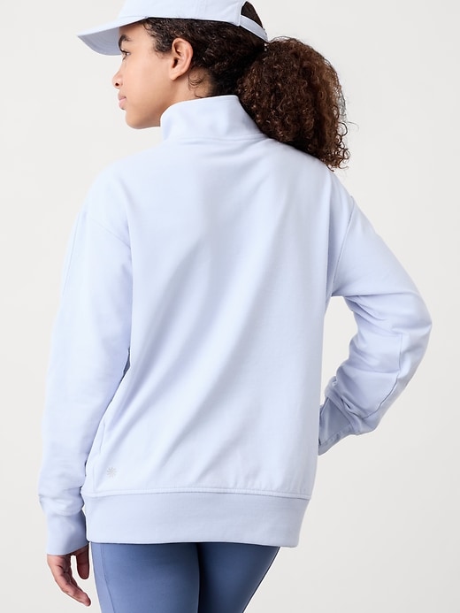 Image number 2 showing, Athleta Girl All Day 1/4 Zip Sweatshirt