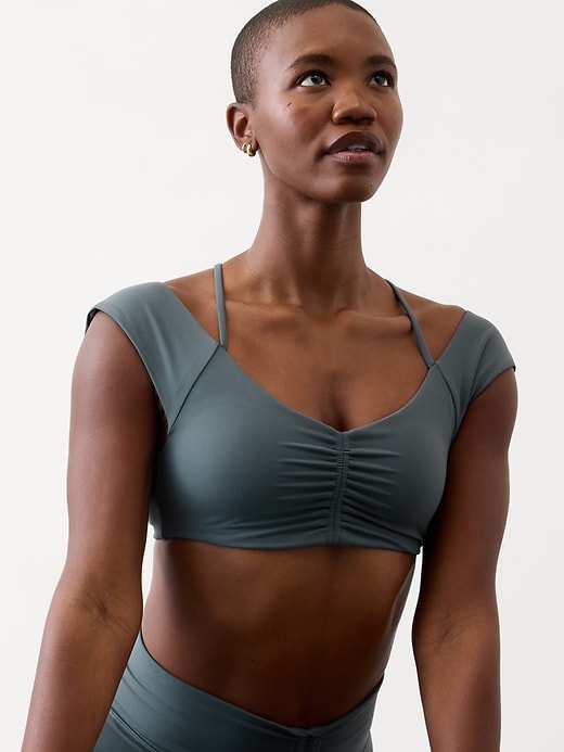 Image number 1 showing, Cinch Built-In Bra Crop Tee