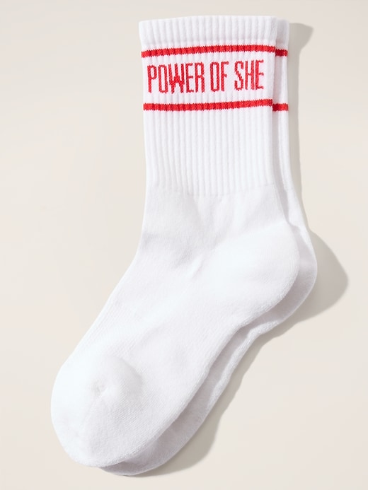 View large product image 2 of 2. Athleta Everyday Crew Sock