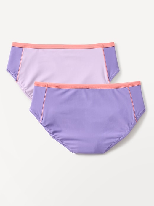 L'image numéro 3 présente Bas de maillot réversible à taille moyenne et couleurs contrastantes Athleta Girl