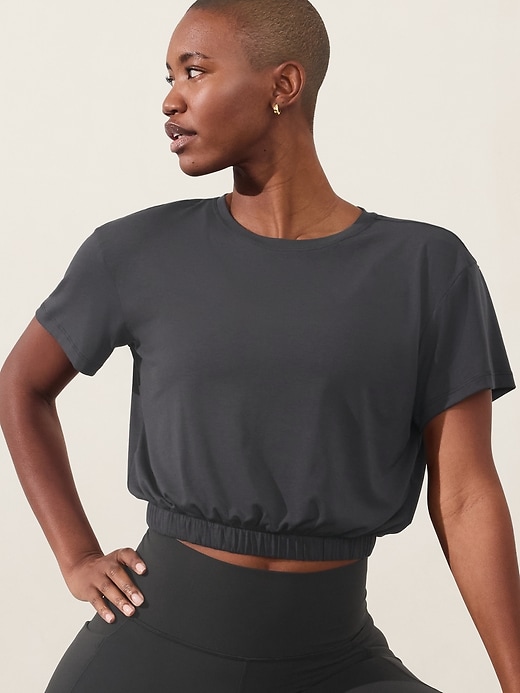 Image number 1 showing, With Ease Bubble Hem Tee