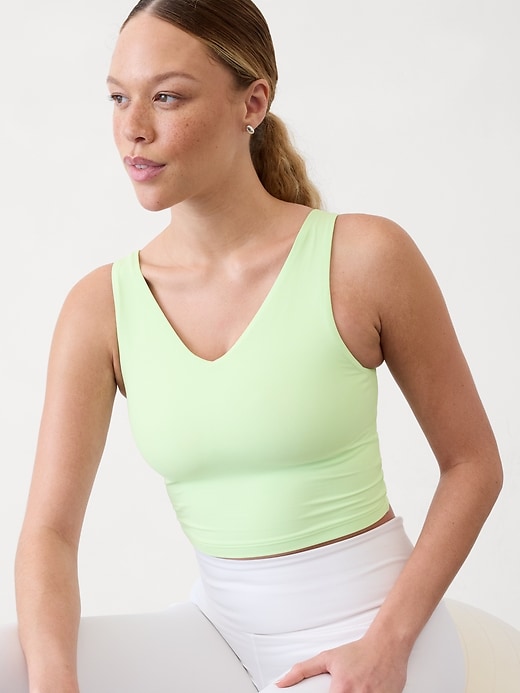 Image number 1 showing, Transcend V-Neck Crop Bra D-DD