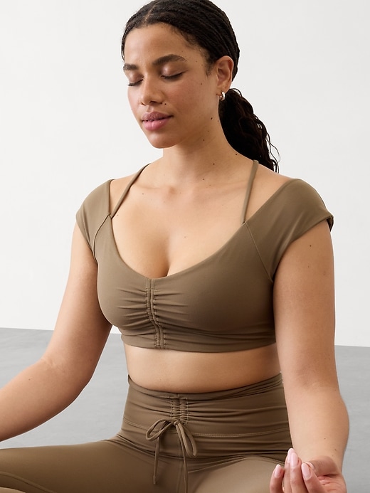 Image number 1 showing, Cinch Built-In Bra Crop Tee