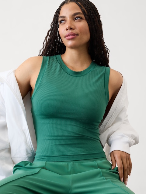 Renew Seamless Muscle Tank - Green