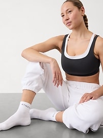 Image number 2 showing, Athleta Everyday Quarter Crew Sock 3-Pack