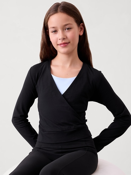 Image number 1 showing, Athleta Girl Right Moves Wrap Top