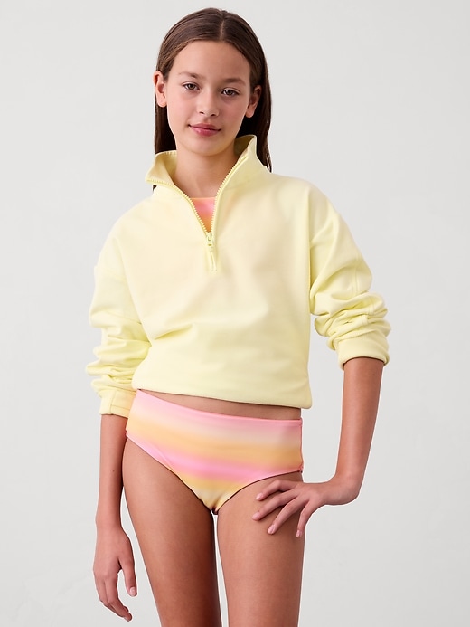 Image number 1 showing, Athleta Girl Reversible Mid Rise Swim Bottom