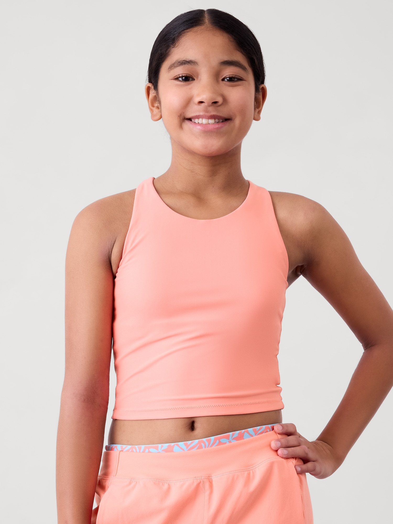 Athleta Girl High Neck Crop Tankini