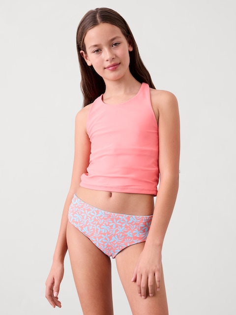 Athleta Girl Reversible Mid Rise Swim Bottom