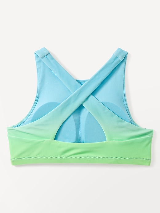 L'image numéro 4 présente Haut de bikini à encolure haute Ombre Athleta Girl