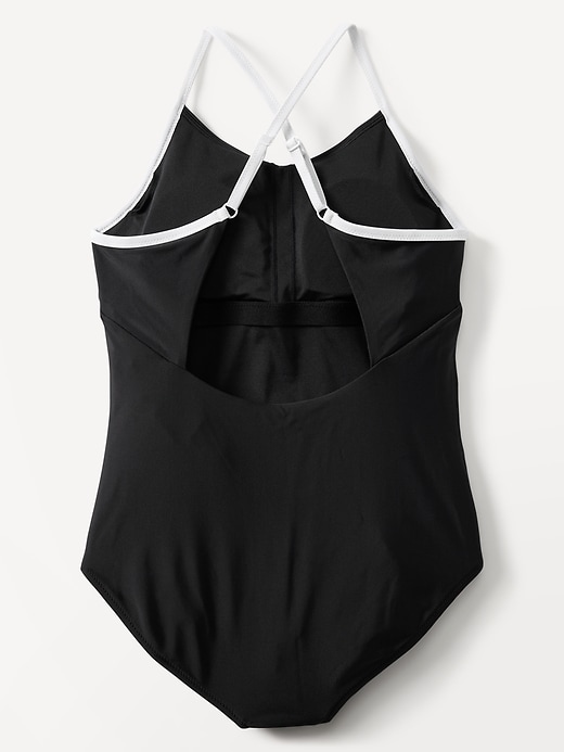 L'image numéro 4 présente Maillot de bain une-pièce ajustable Athleta Girl