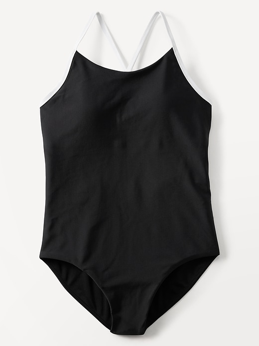 L'image numéro 2 présente Maillot de bain une-pièce ajustable Athleta Girl