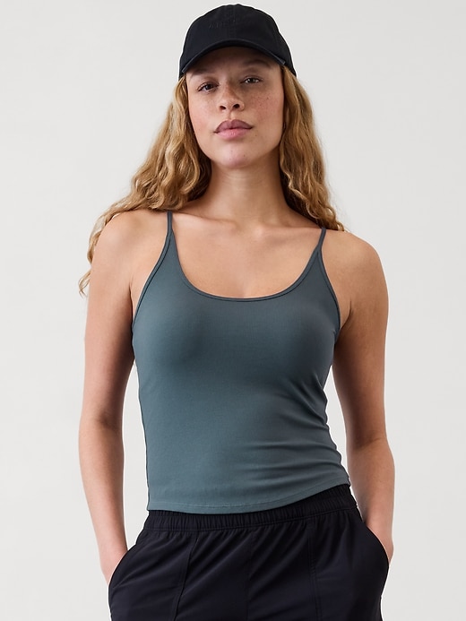 Image number 1 showing, Signature Rib Thin Strap Tank