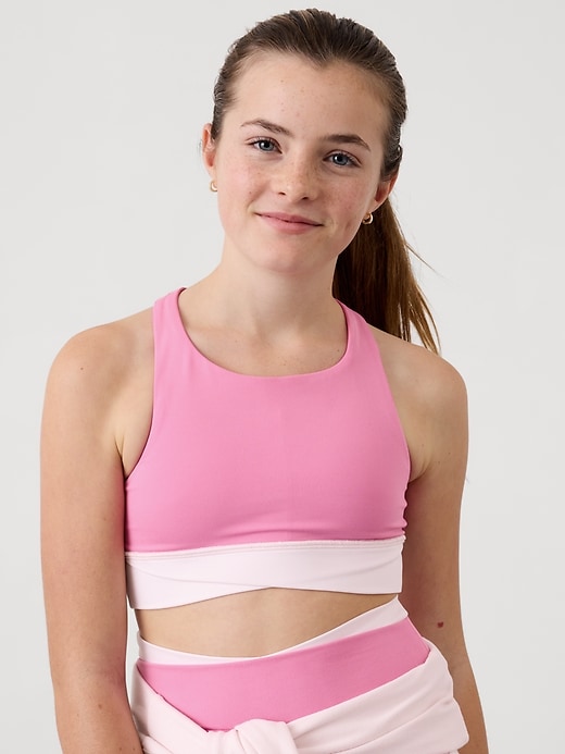 View large product image 1 of 2. Athleta Girl Transcend Crossover Bra