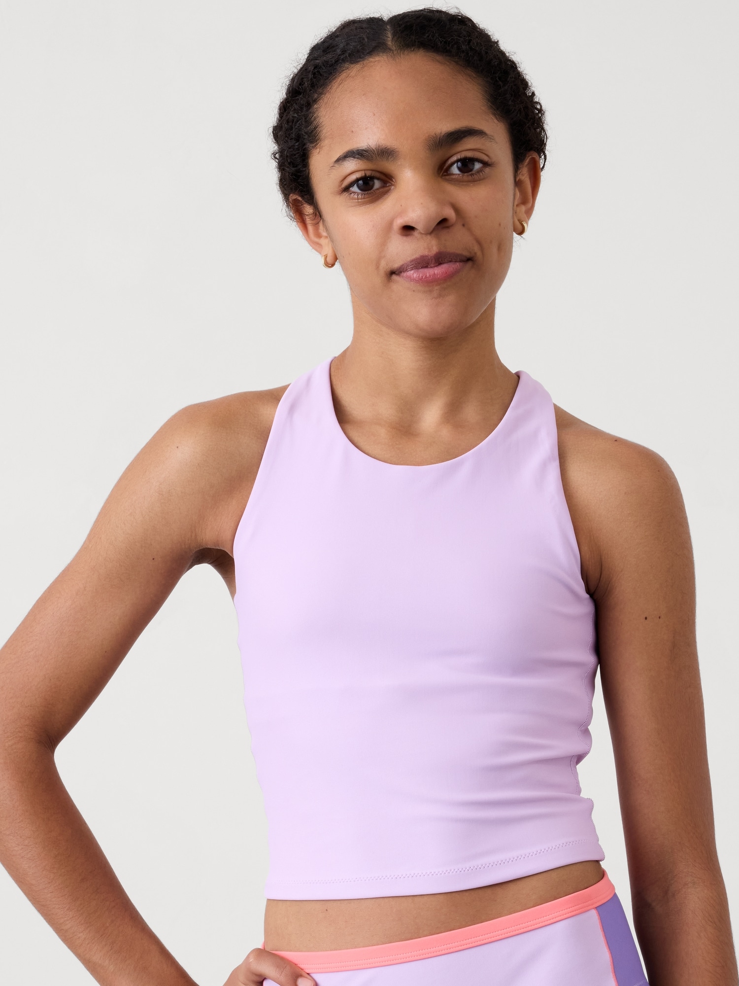 Athleta Girl High Neck Crop Tankini