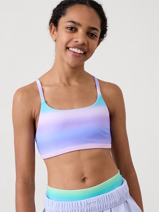 L'image numéro 1 présente Haut de bikini réversible à encolure ronde Athleta Girl