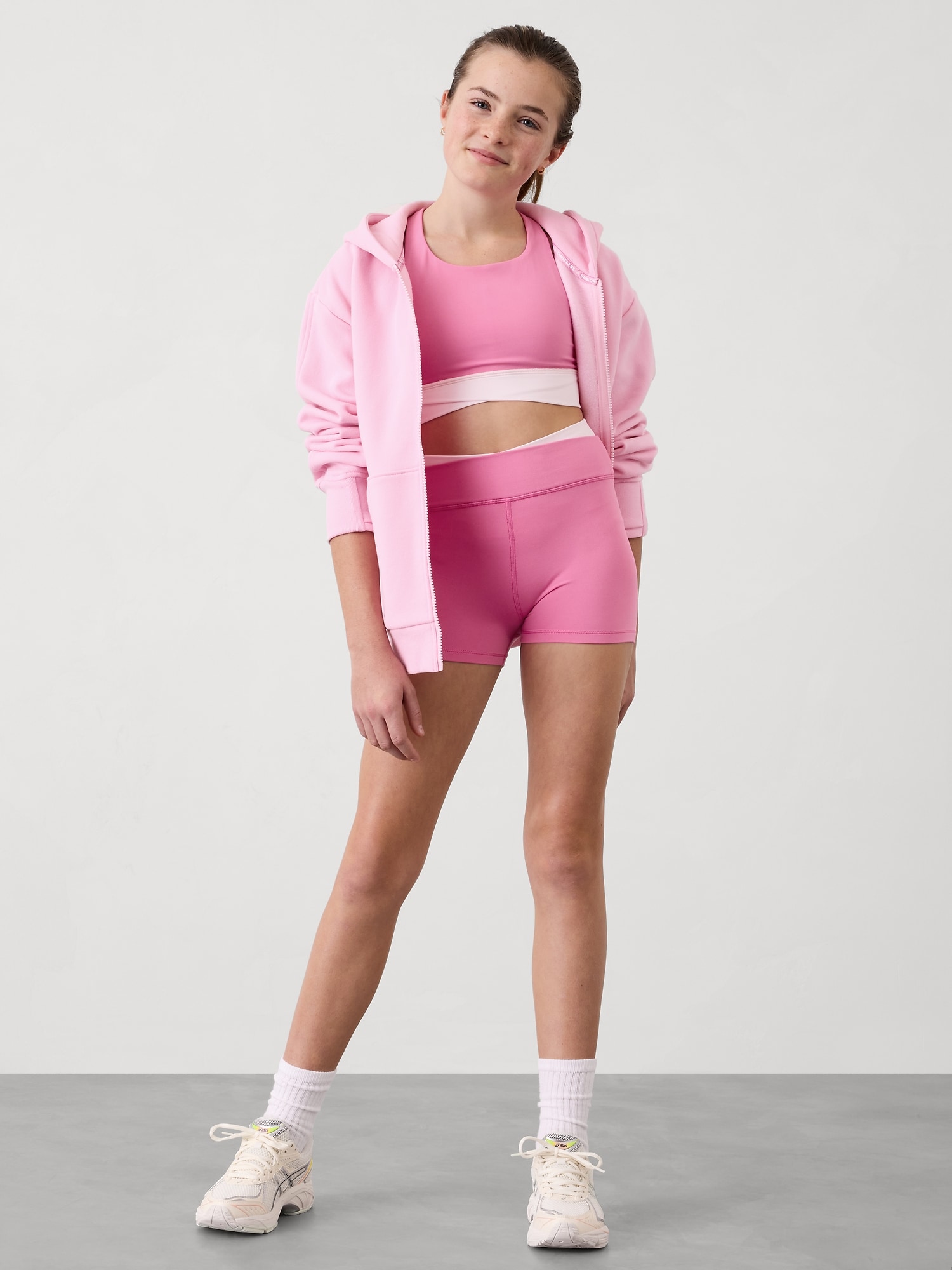 Mini-short à effet croisé Transcend Athleta Girl