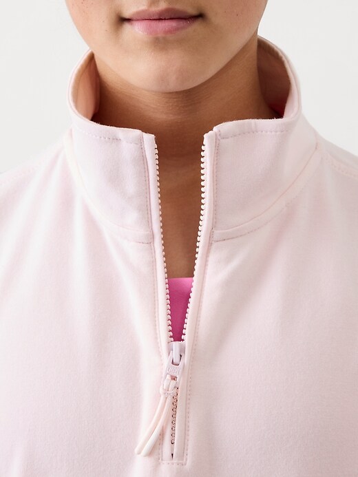 Image number 4 showing, Athleta Girl All Day 1/4 Zip Sweatshirt