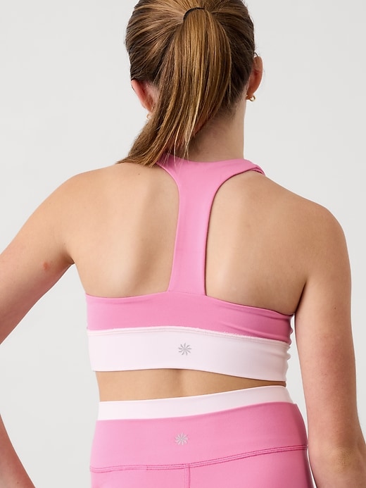 View large product image 2 of 2. Athleta Girl Transcend Crossover Bra