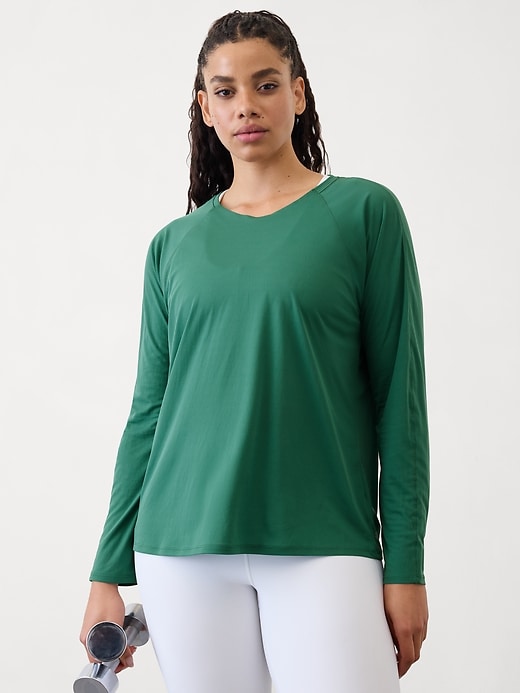 Image number 6 showing, Grid Knit Top