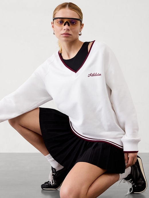 Image number 1 showing, Forever Fleece V-Neck Sweatshirt