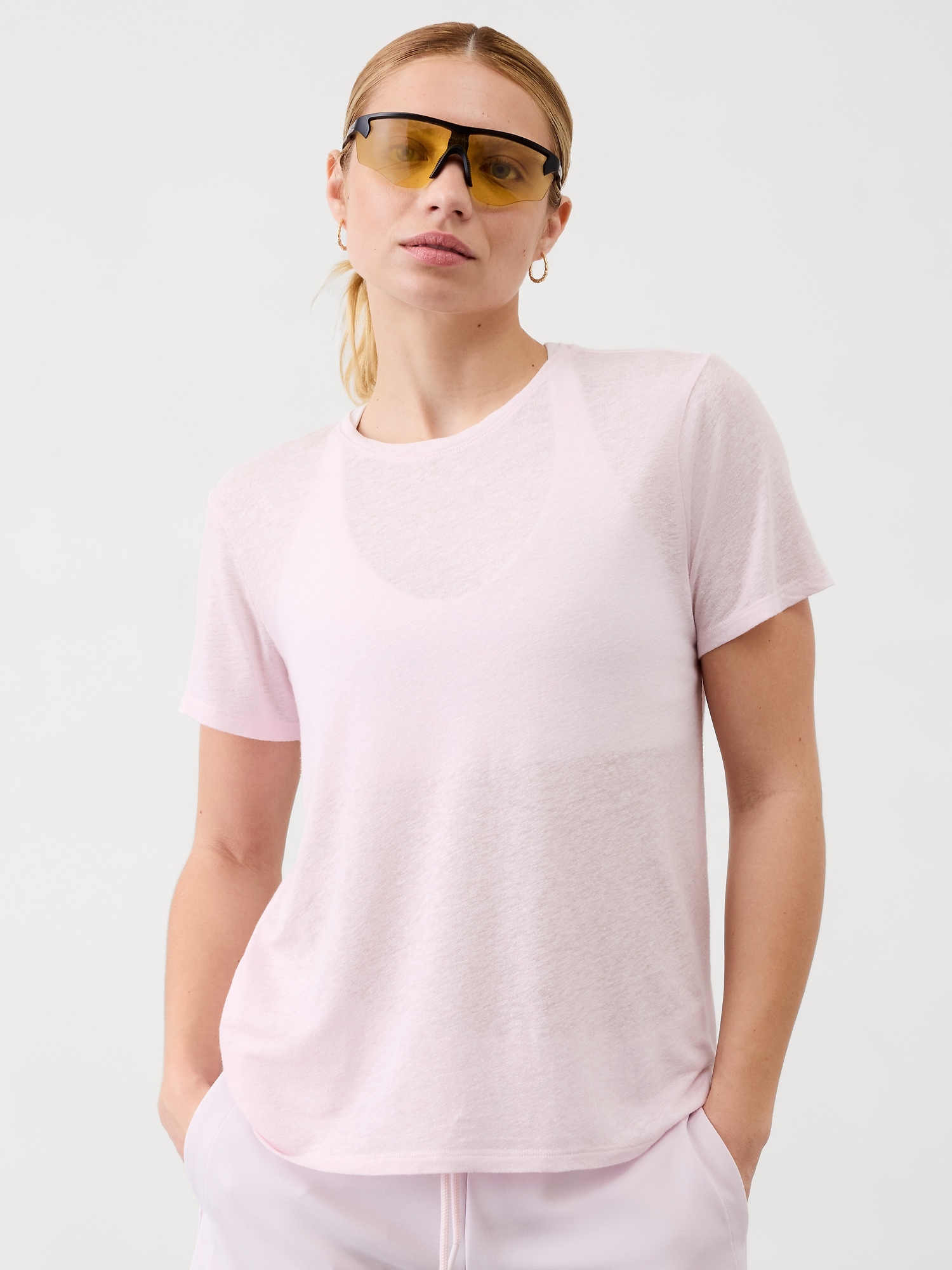 Getaway Linen Blend Tee