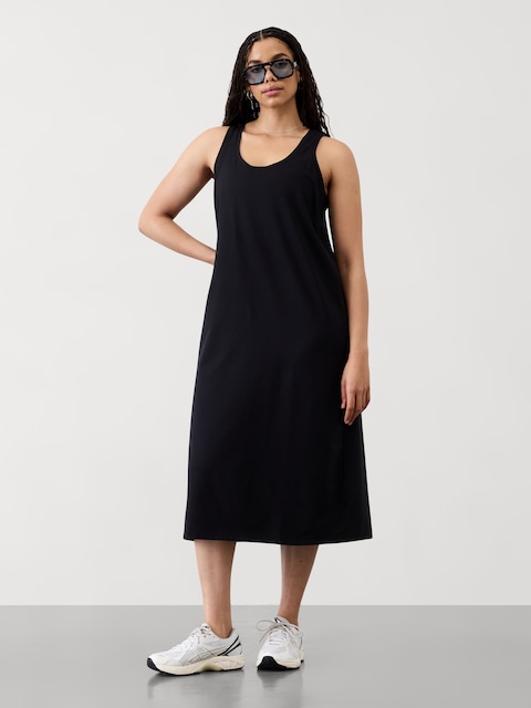 Essential Midi Scoop Dress - Black