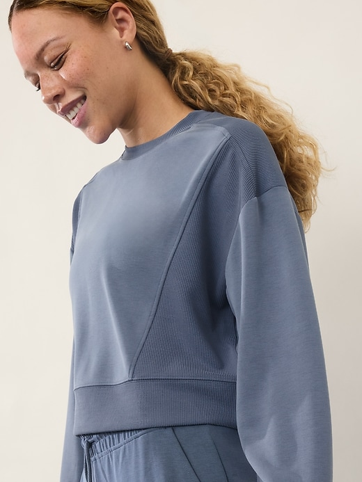 Image number 1 showing, Seasoft Rib Crewneck Sweatshirt