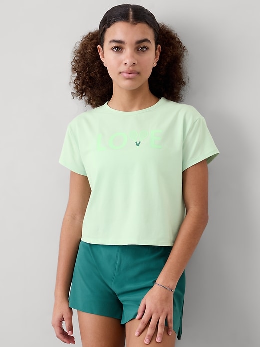 Image number 1 showing, Athleta Girl Right Moves Relaxed Tee