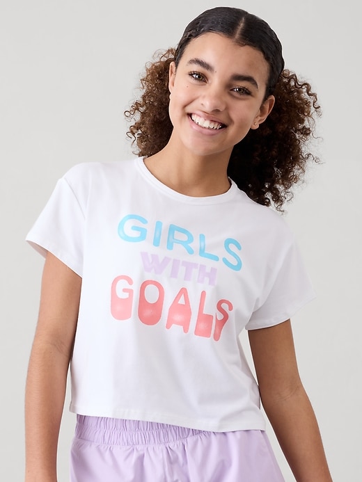 Image number 1 showing, Athleta Girl Right Moves Relaxed Tee