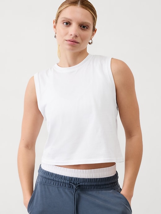 Image number 1 showing, True Cotton Crop Tank