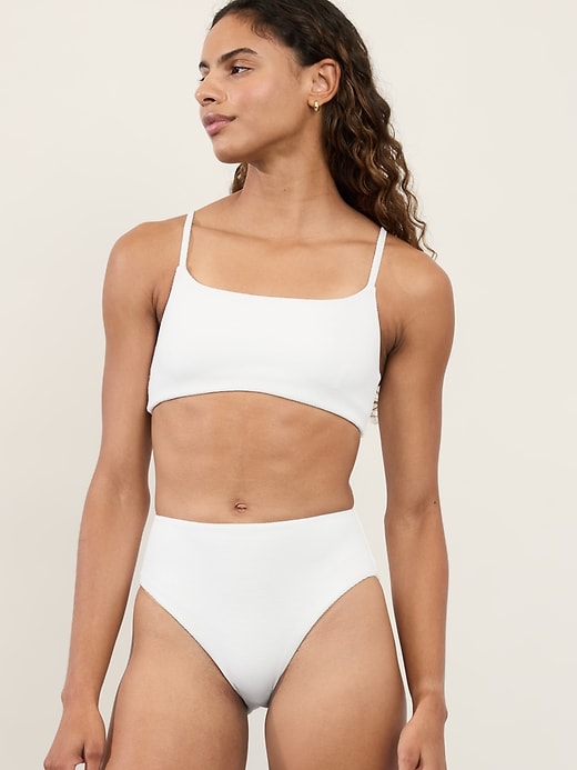 Image number 2 showing, High Waist Pique Swim Bottom