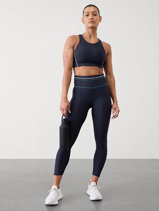 Image number 7 showing, Pacesetter 7/8 Stripe Legging