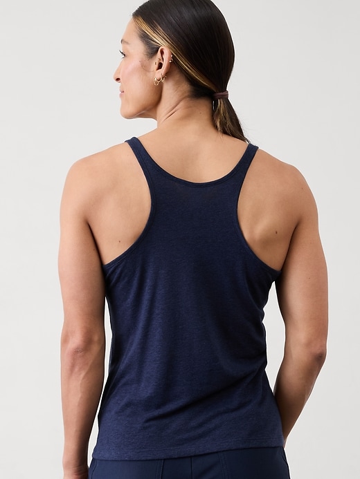 Image number 2 showing, Getaway Linen Blend Tank