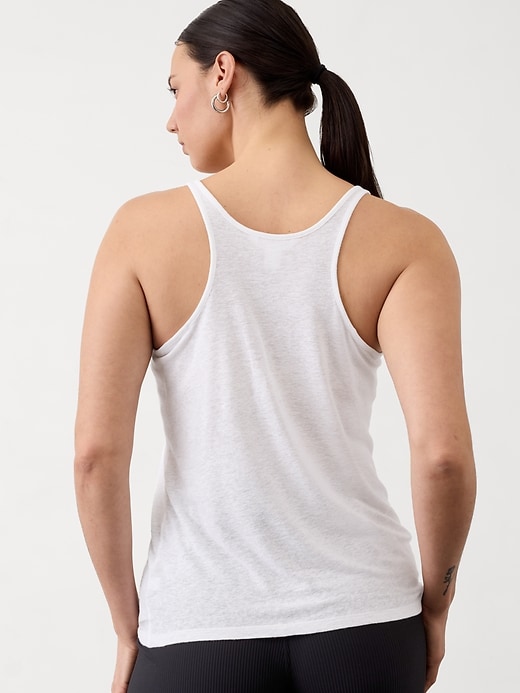 Image number 6 showing, Getaway Linen Blend Tank