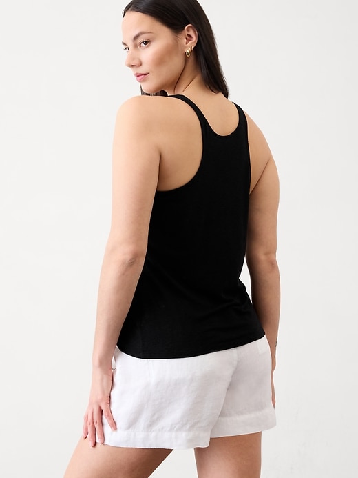 Image number 6 showing, Getaway Linen Blend Tank