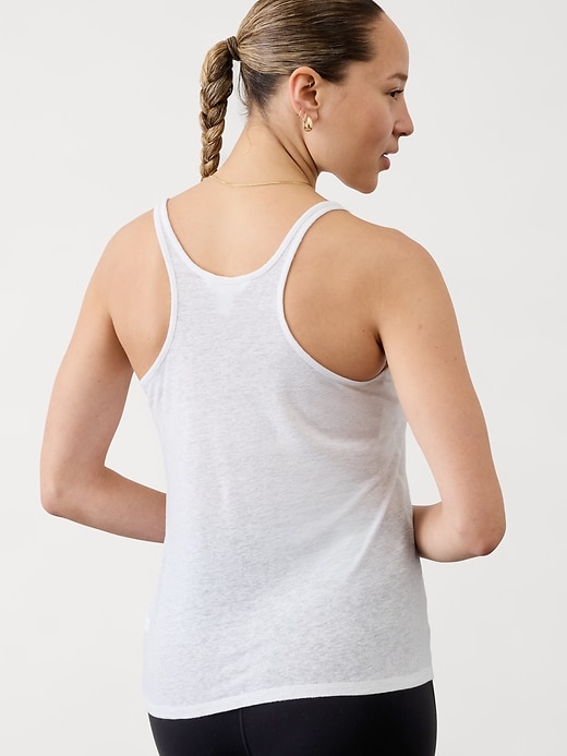 Image number 2 showing, Getaway Linen Blend Tank