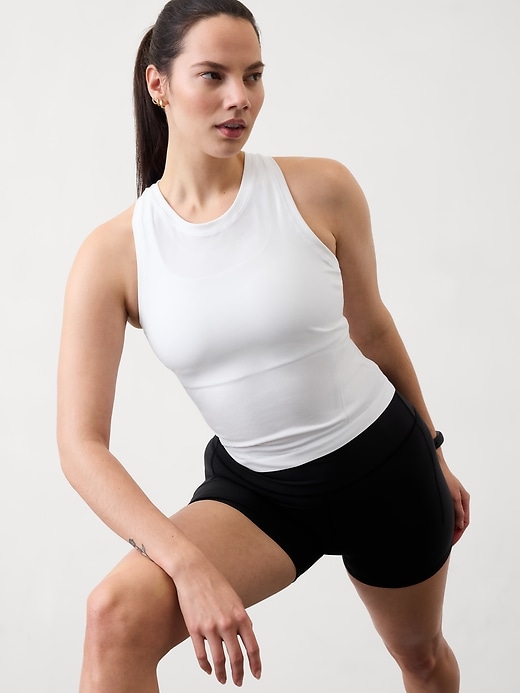 Image number 1 showing, Momentum Seamless High Neck Crop Tank