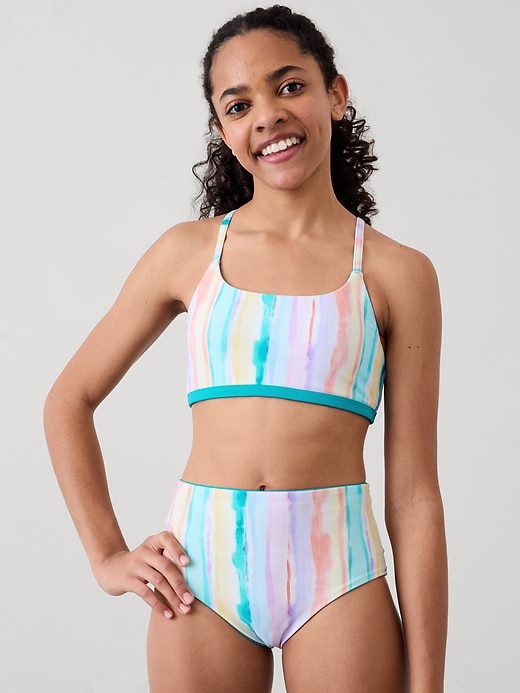 Image number 1 showing, Athleta Girl Reversible High Rise Swim Bottom