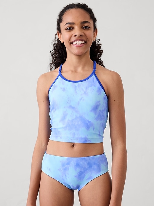 Image number 1 showing, Athleta Girl Reversible Mid Rise Swim Bottom