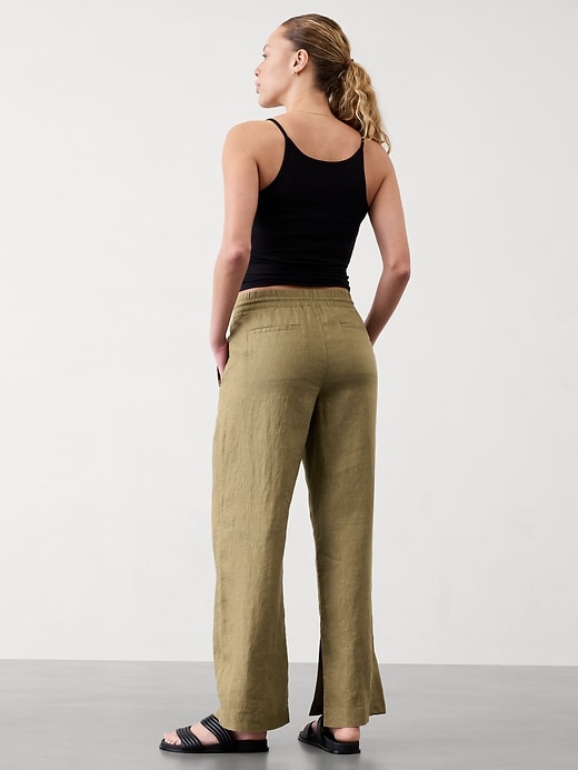 Image number 2 showing, Retreat Linen High Rise Wide Leg Pant