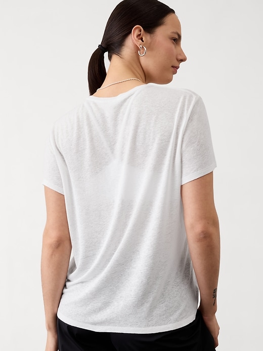 Image number 6 showing, Getaway Linen Blend Tee