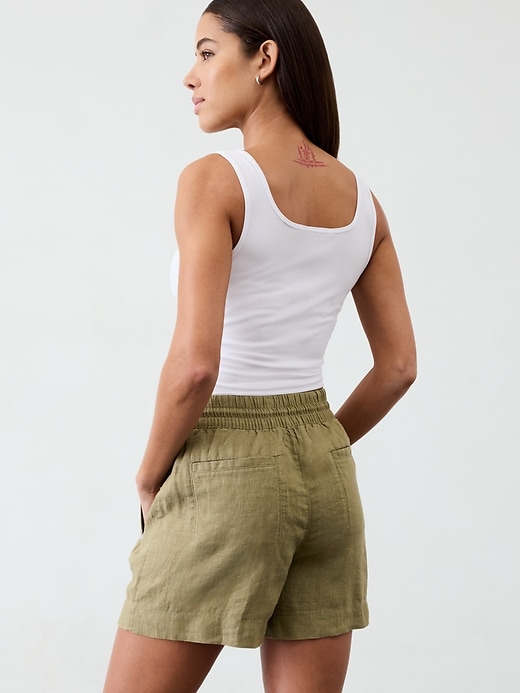 Image number 6 showing, Retreat Linen Mid Rise Short