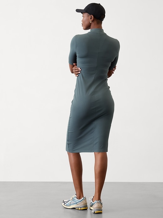 Image number 2 showing, Signature Rib Mock Neck Dress